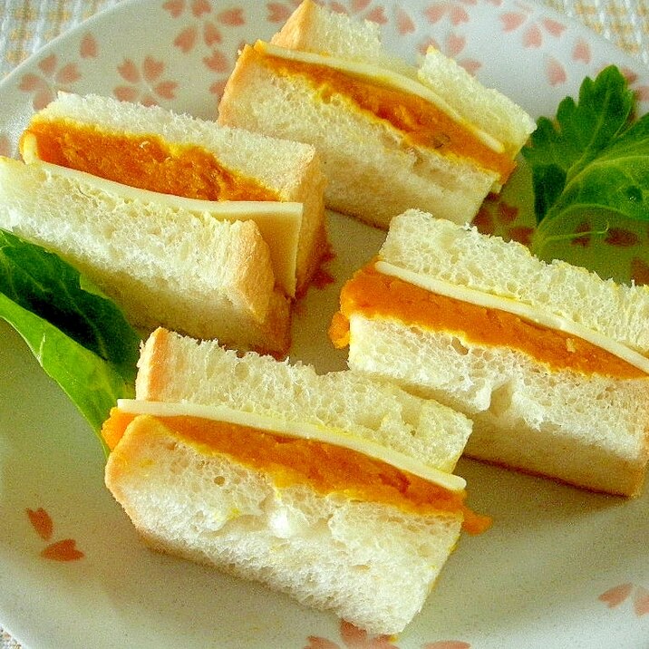 ☆カボチャのチーズサンドイッチ☆